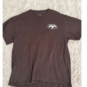 Vintage Duck Commander Mens Graphic‎ T Shirt Uncle Si Hey Large Brown Cotton Tee